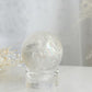 CLEAR QUARTZ SPHERE STONED AND SAGED AUSTRALIA