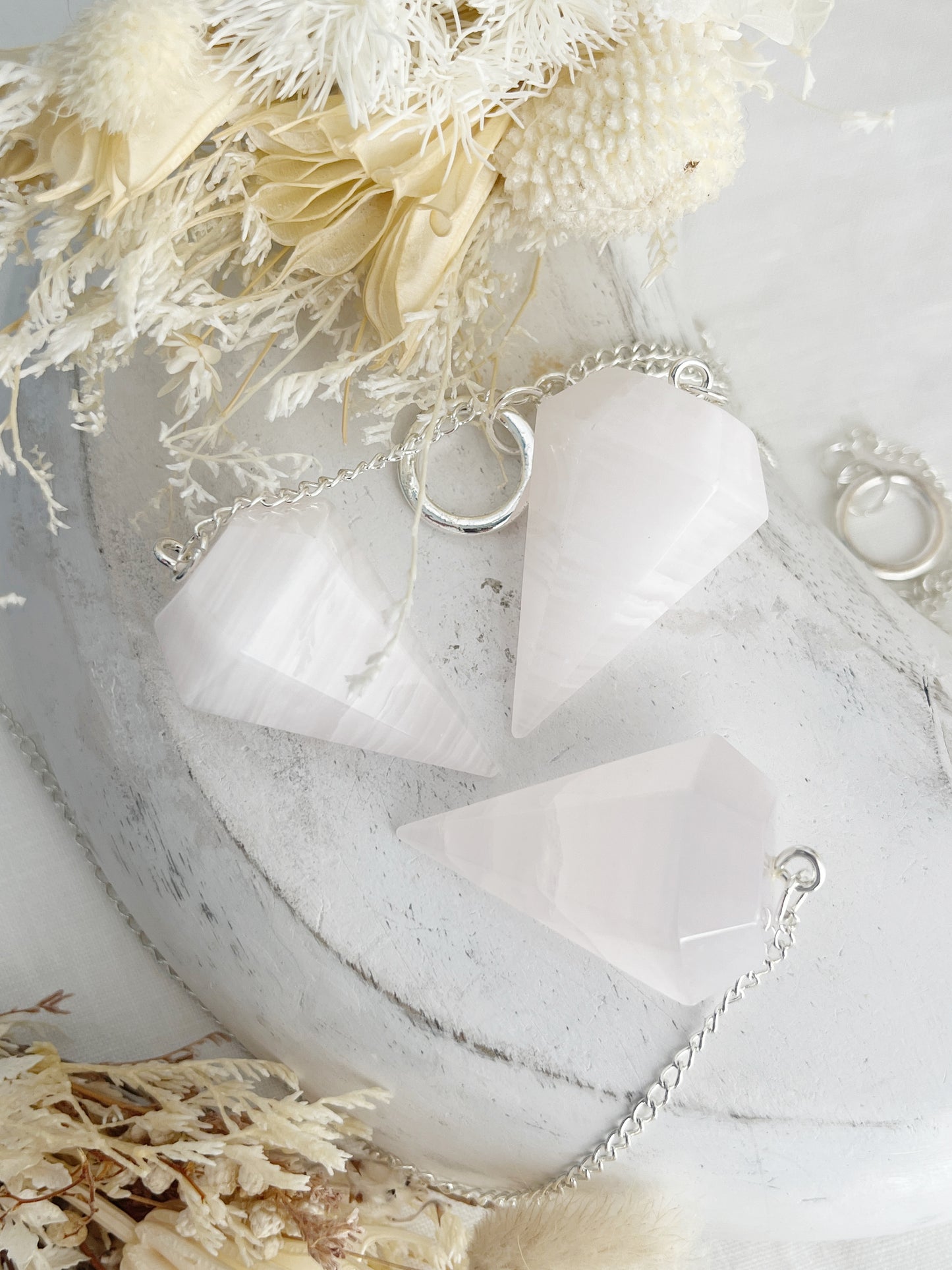 PINK MANGANO CALCITE PENDULUM || INTUITIVELY CHOSEN