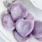 LEPIDOLITE HEART WORRY STONE, STONED AND SAGED AUSTRALIA