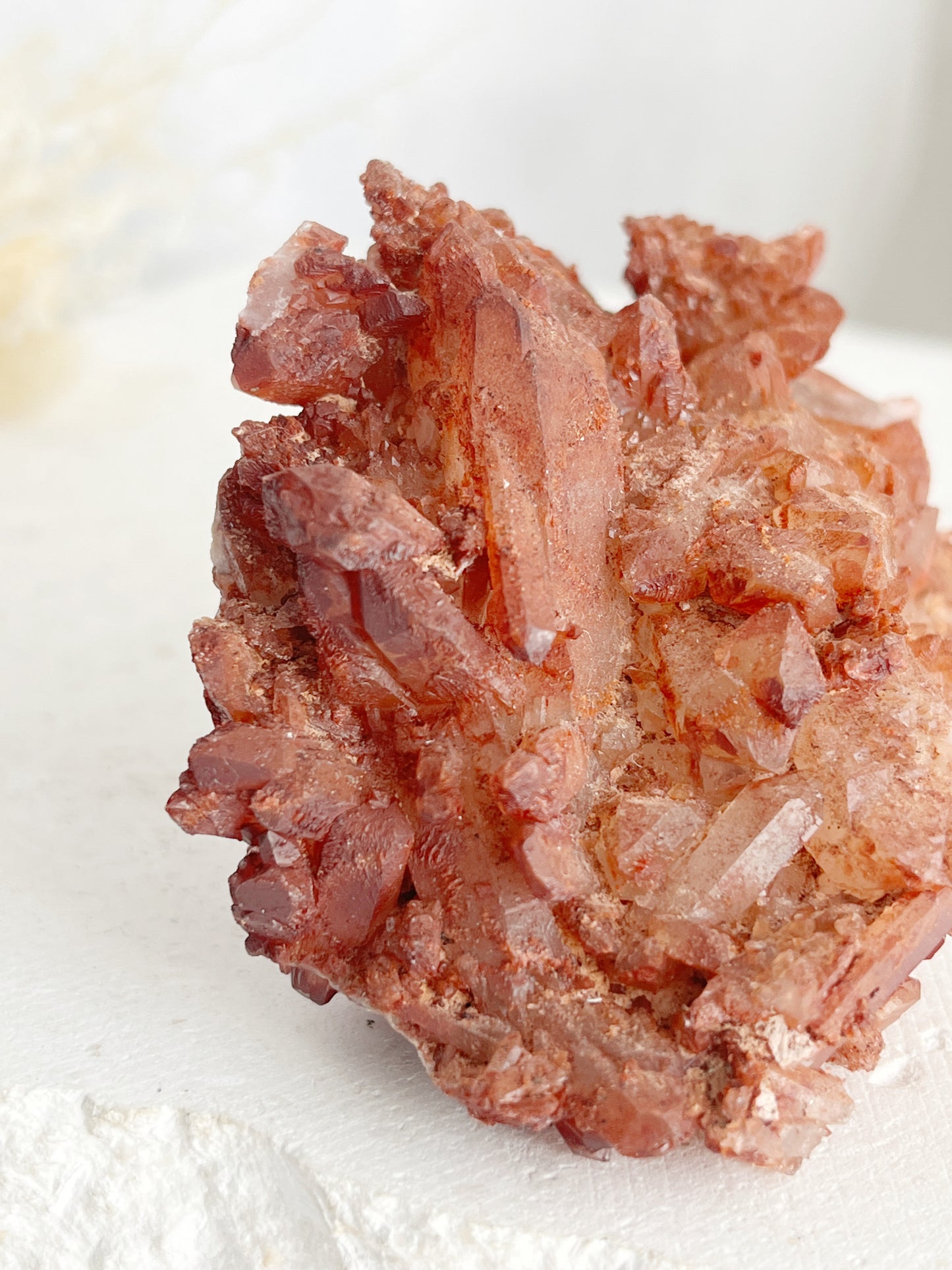 RED HEMATITE QUARTZ CLUSTER || 30691