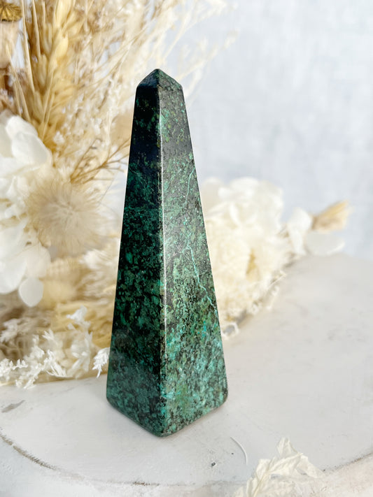 AFRICAN TURQUOISE TOWER  STONED AND SAGED CRYSTAL SHOP AUSTRALIA