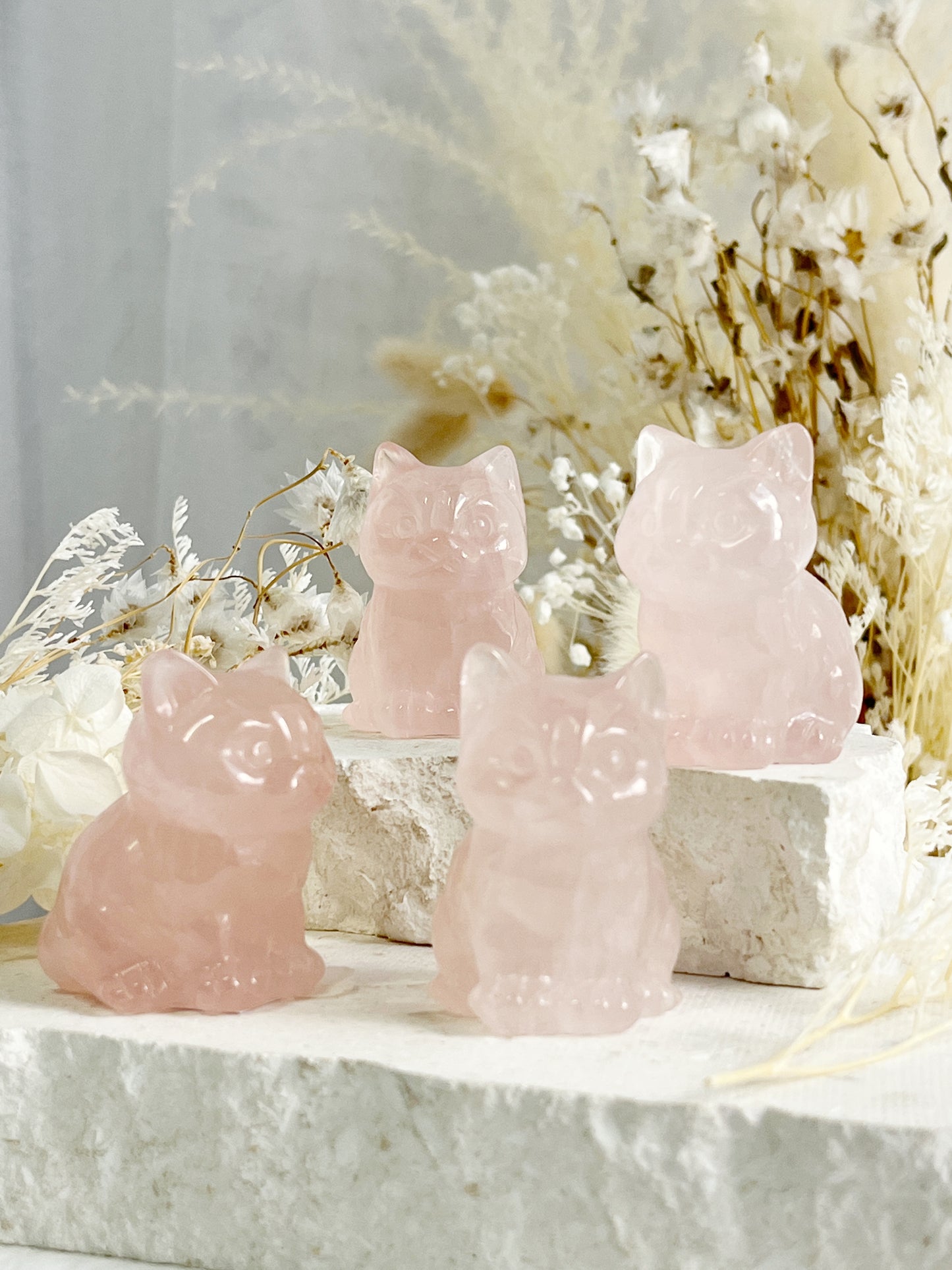 ROSE QUARTZ CAT || 31744