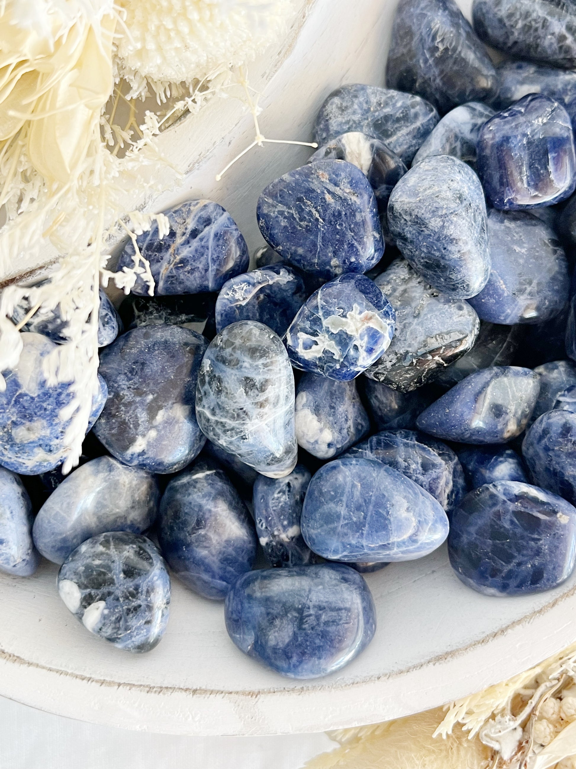 SODALITE TUMBLE, STONED AND SAGED AUSTRALIA