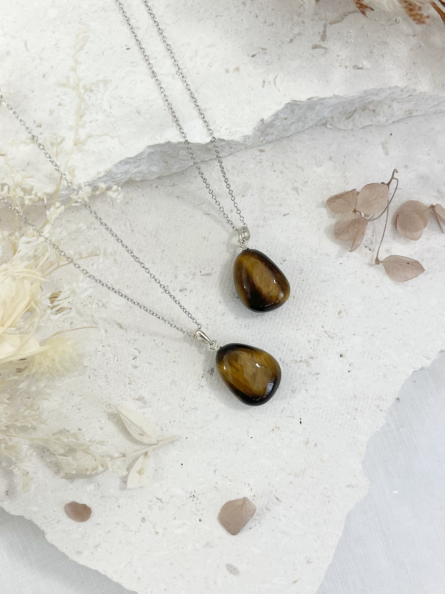 TIGERS EYE TUMBLE NECKLACE | INTUITIVELY CHOSEN