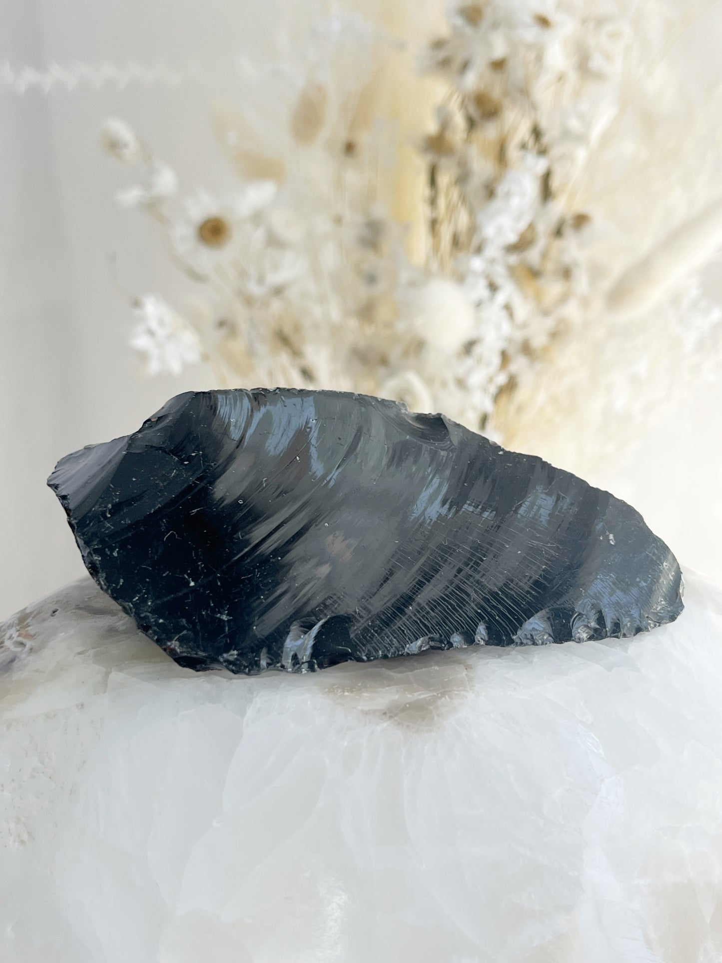 BLACK OBSIDIAN ROUGH, 31067, STONED AND SAGED AUSTRALIA