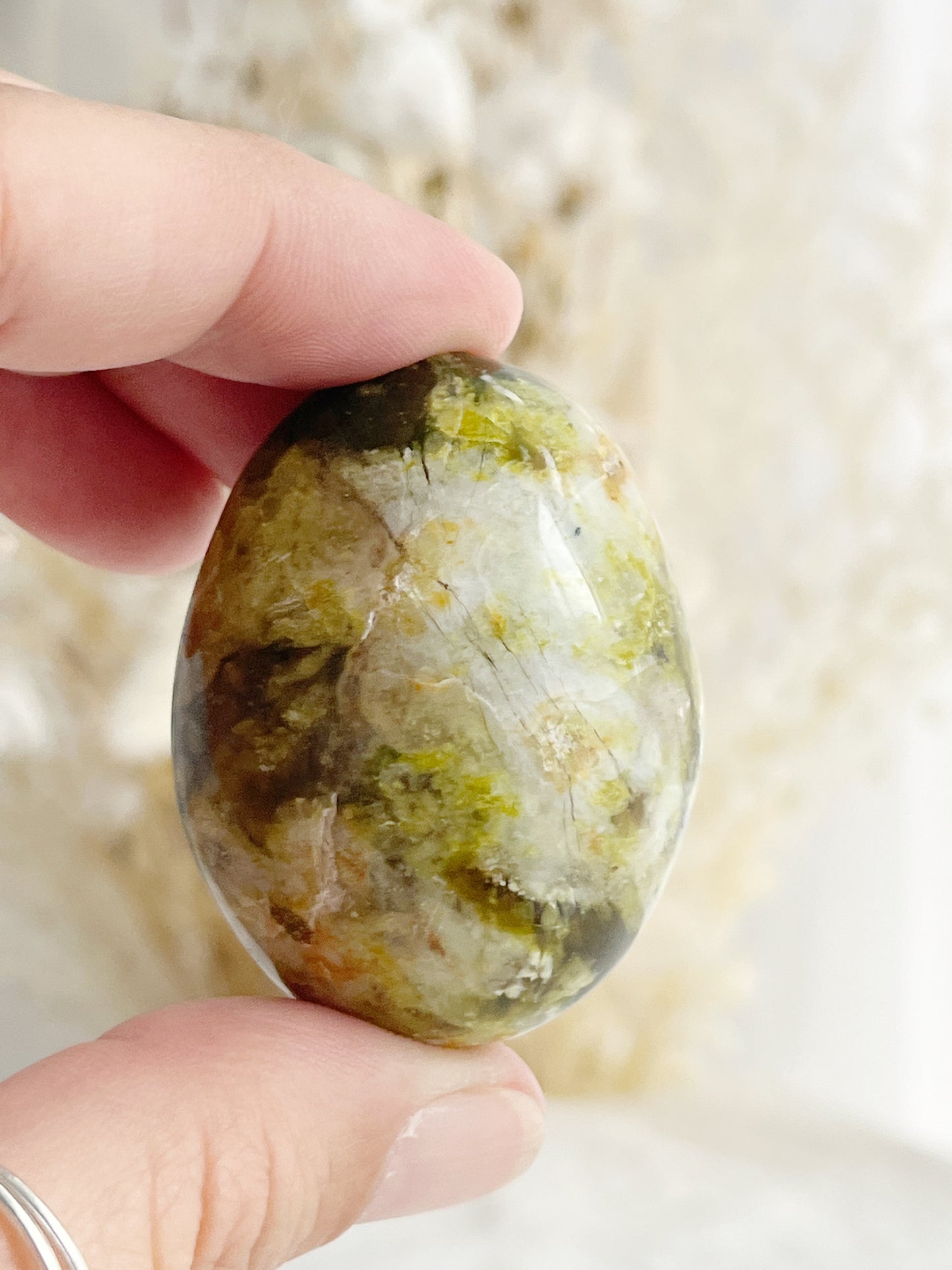 GREEN OPAL PALMSTONE || 31501