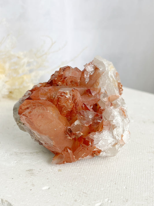 RED HEMATITE QUARTZ CLUSTER || 30682