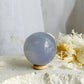 BLUE CHALCEDONY SPHERE, STONED AND SAGED AUSTRALIA