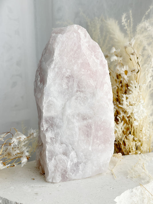 ROSE QUARTZ CRYSTAL LAMP AUSTRALIA SELF LOVE LOVE COMPASSION STONED AND SAGED