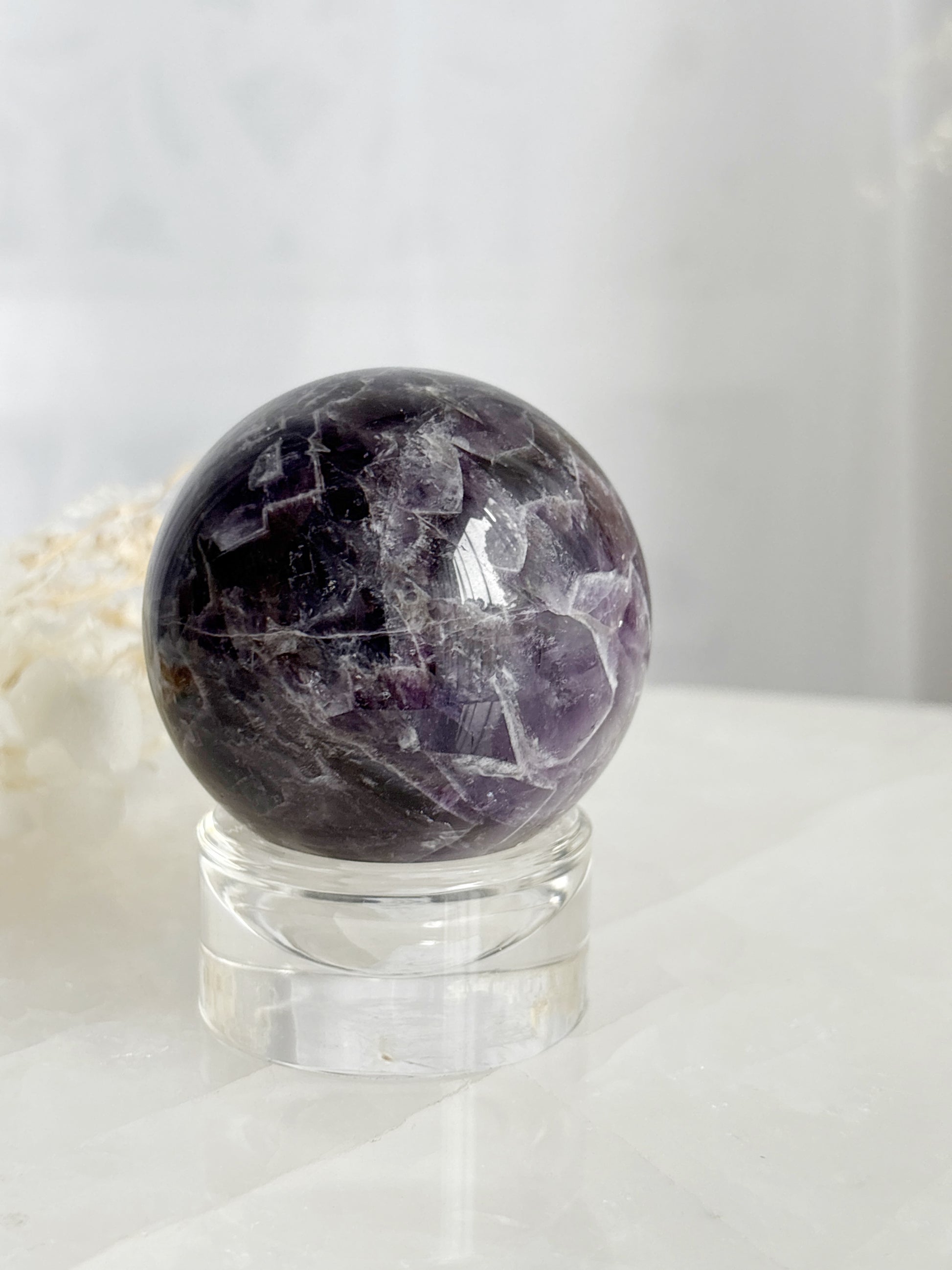 DREAM AMETHYST SPHERE STONED AND SAGED AUSTRALIA
