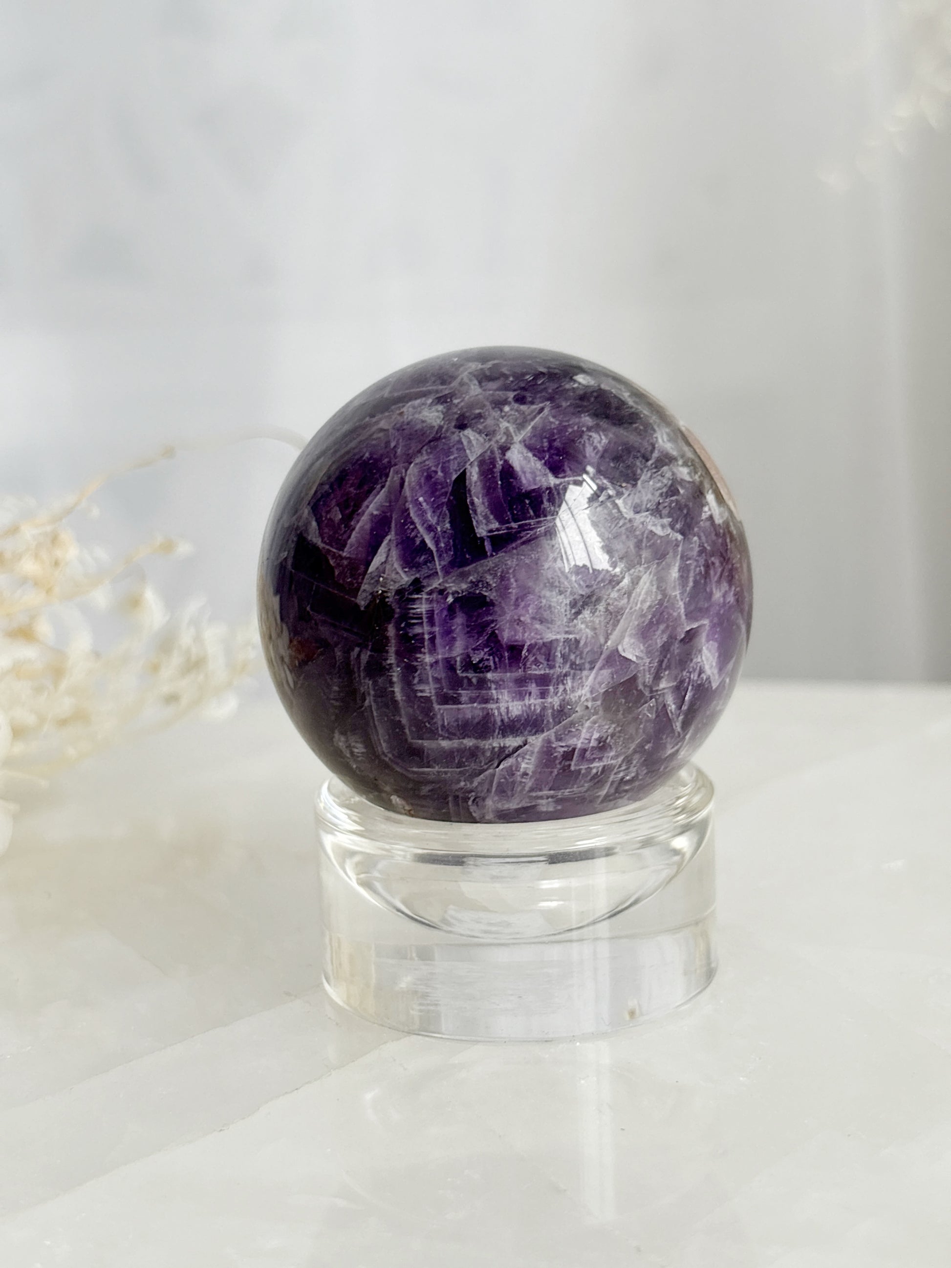 DREAM AMETHYST SPHERE STONED AND SAGED AUSTRALIA
