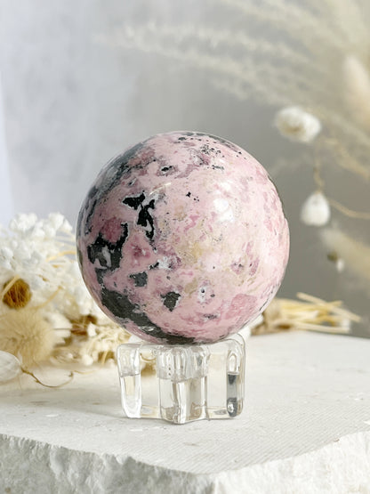 PERUVIAN RHODONITE SPHERE || 31299