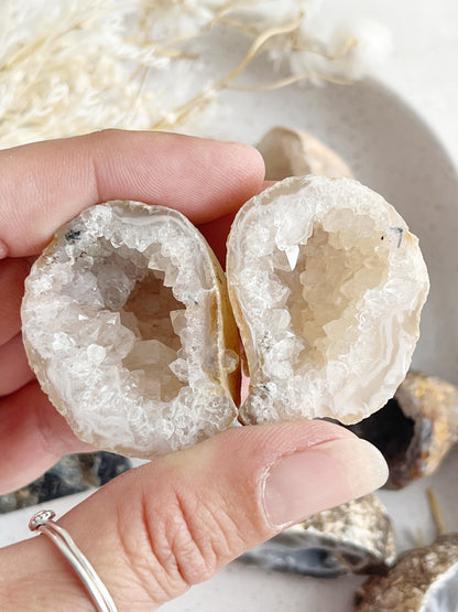 OCO AGATE GEODE PAIR || INTUITIVELY CHOSEN