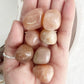 PEACH MOONSTONE TUMBLE STONE, STONED AND SAGED AUSTRALIA