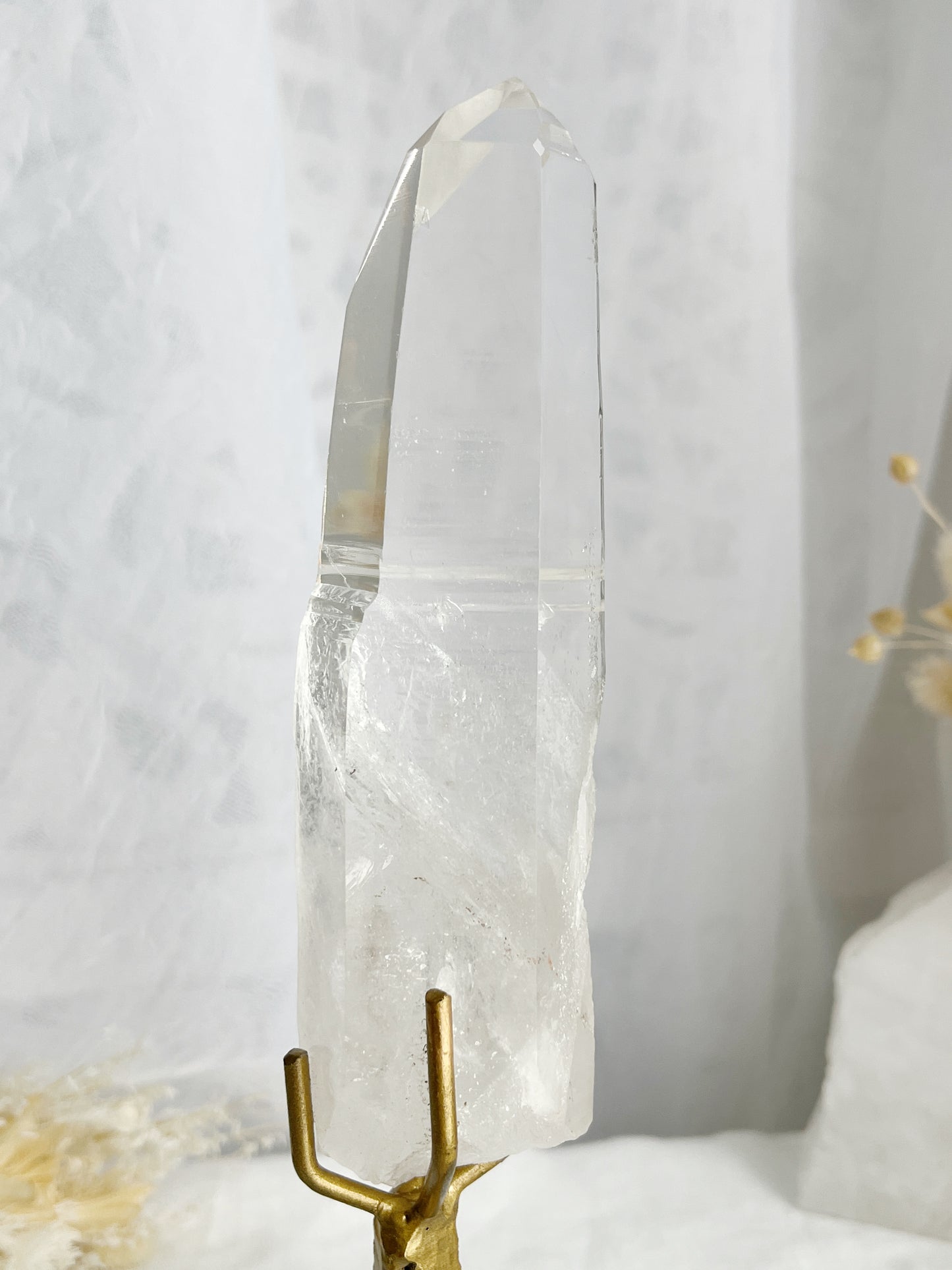 LEMURIAN QUARTZ POINT ON STAND || 30679 W/PHANTOM