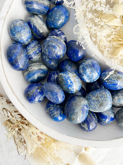 LAPIS LAZULI TUMBLE, STONED AND SAGED AUSTRALIA