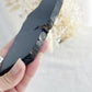 BLACK OBSIDIAN SLICE || POLISHED FACE