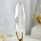 LEMURIAN QUARTZ POINT ON STAND STONED AND SAGED AUSTRALIA