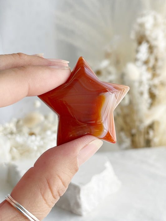 CARNELIAN STAR. STONED AND SAGED AUSTRALIA.