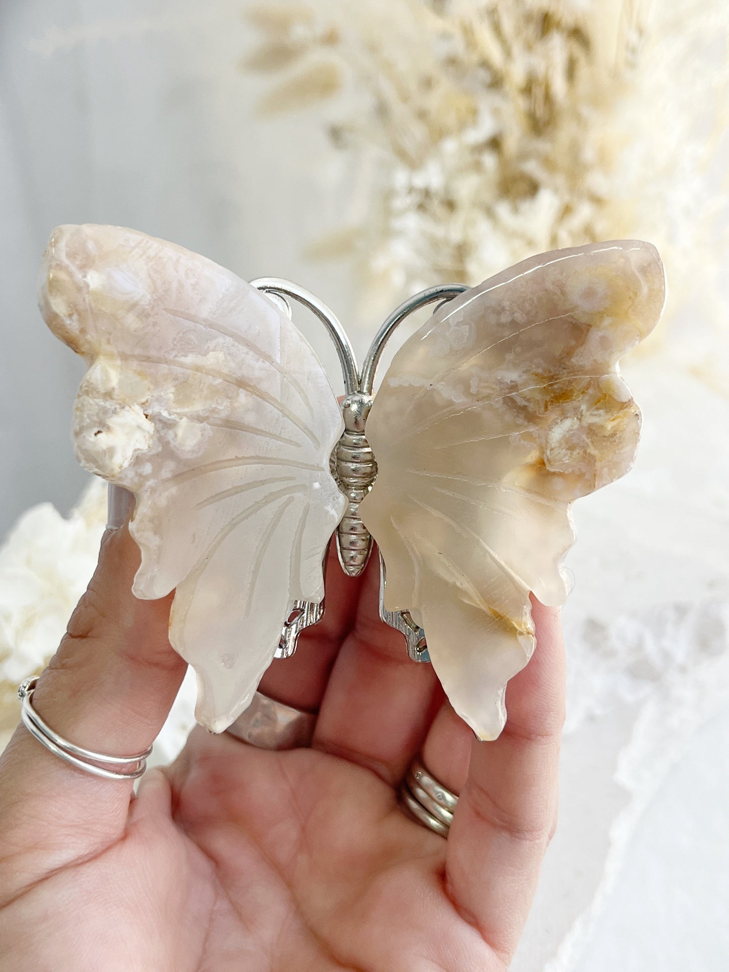 FLOWER AGATE BUTTERFLY || 31787
