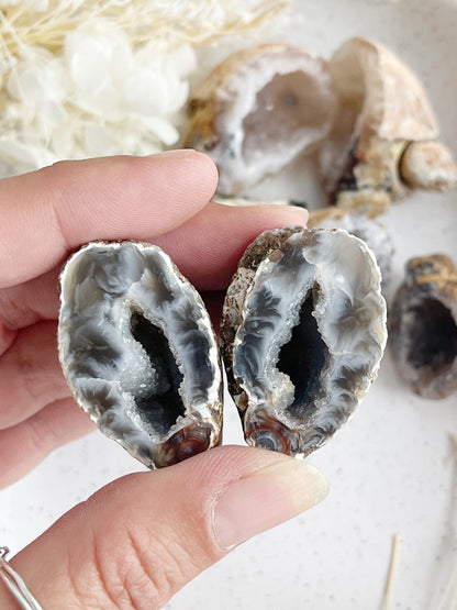 OCO AGATE GEODE PAIR || INTUITIVELY CHOSEN