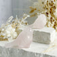 ROSE QUARTZ CRYSTAL BIRD AUSTRALIA SELF LOVE LOVE COMPASSION STONED AND SAGED 