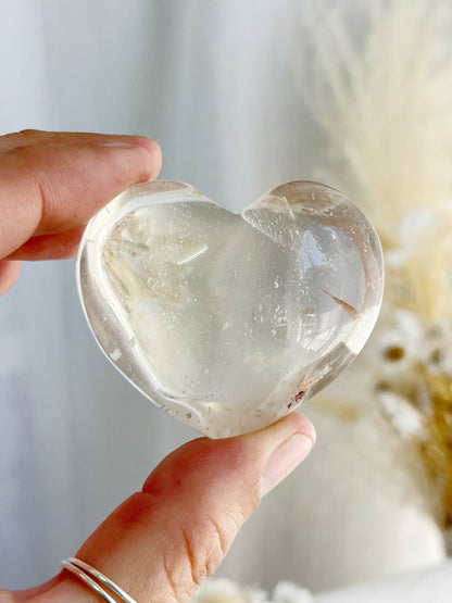 LIGHT SMOKEY QUARTZ HEART || 101675