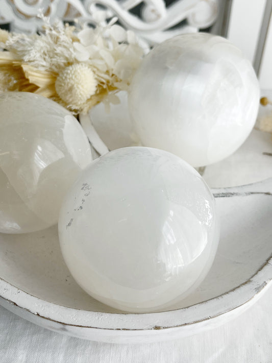 SELENITE SPHERE  || SMALL