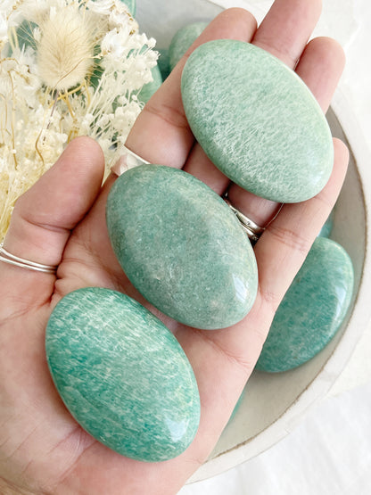 AMAZONITE PALMSTONE || INTUITIVELY CHOSEN