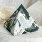 MOSS AGATE PYRAMID, STONED AND SAGED AUSTRALIA