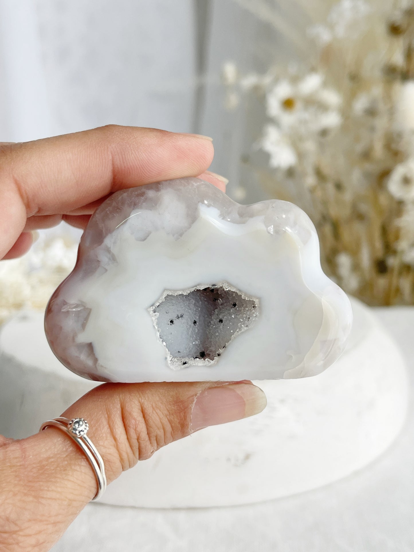 DRUZE AGATE CLOUD. STONED AND SAGED AUSTRALIA.