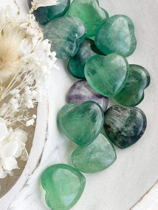 FLUORITE MINI HEART || INTUITIVELY CHOSEN