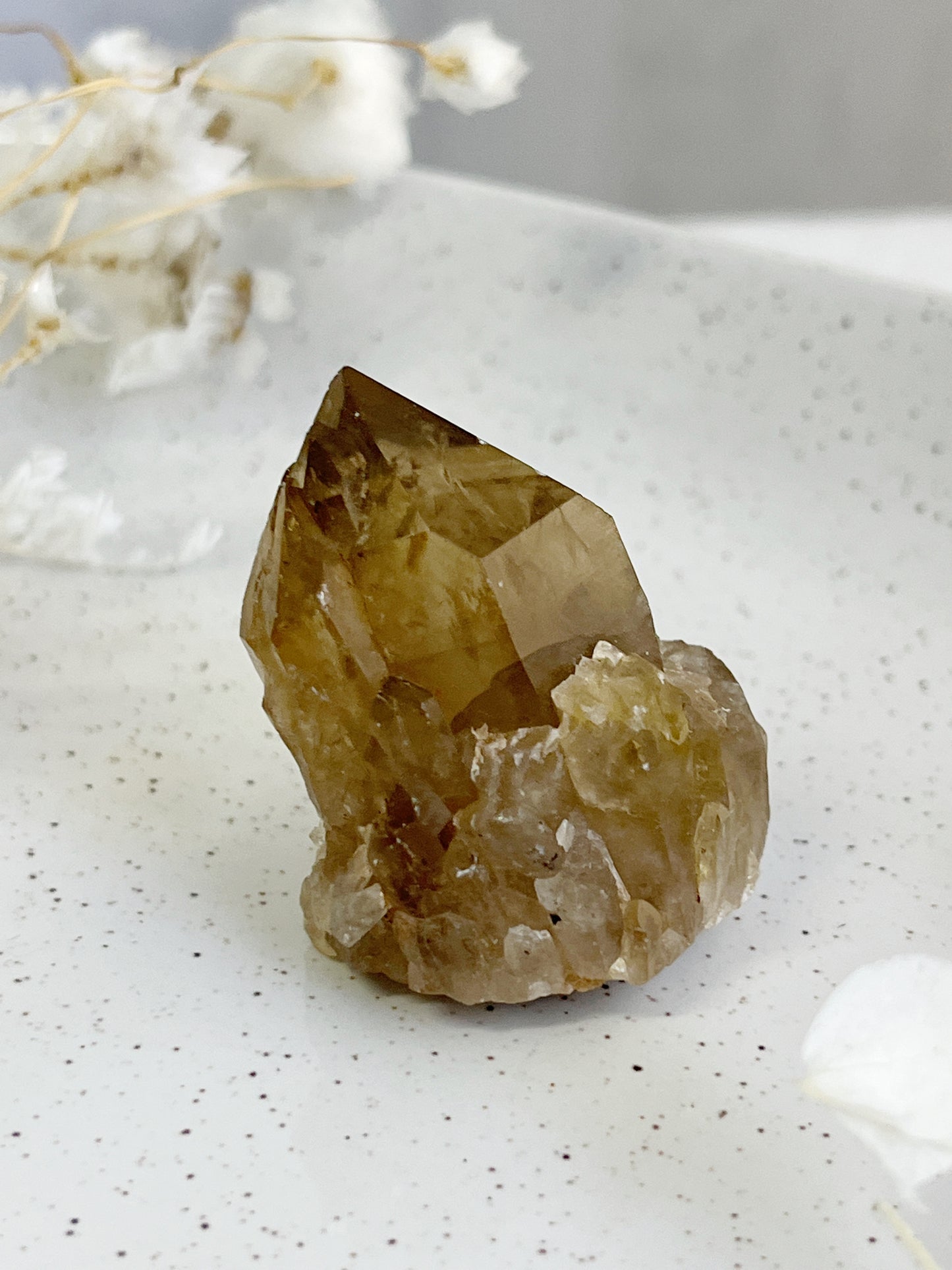 NATURAL CITRINE POINT, 31573, STONED AND SAGED AUSTRALIA