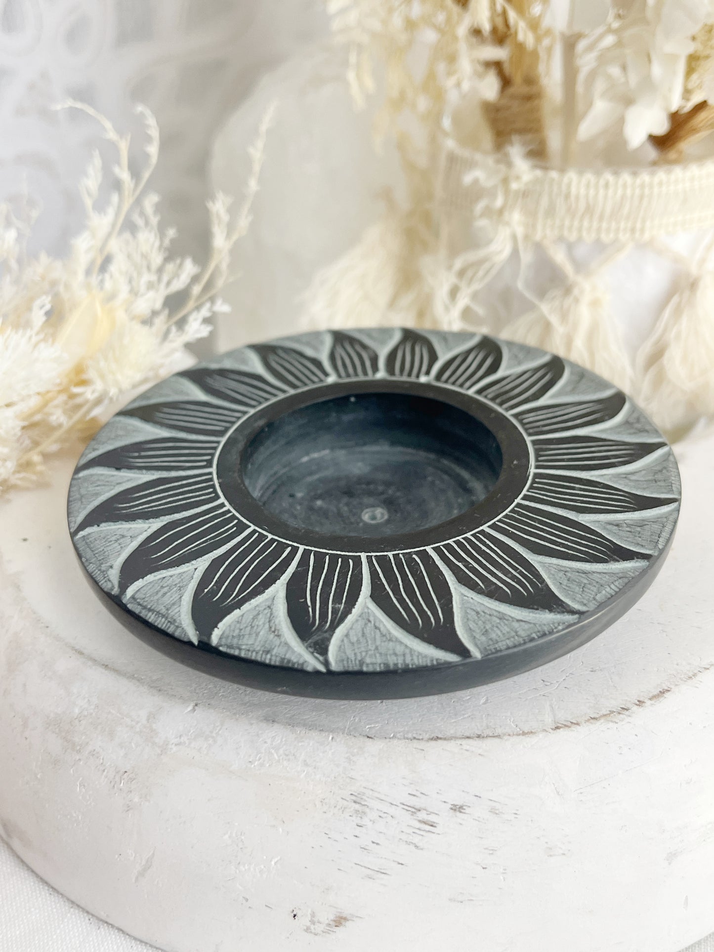 SOAPSTONE INCENSE BURNER || MULTI USE 30147