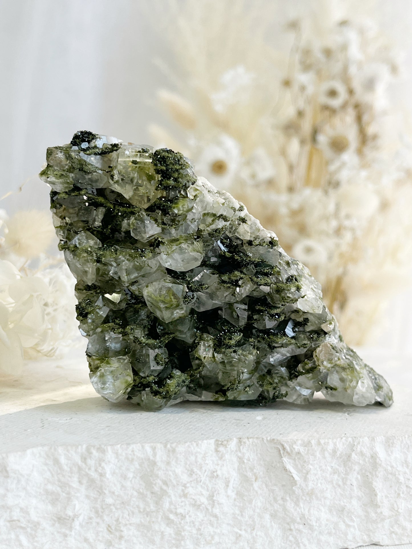 EPIDOTE WITH QUARTZ || 31423