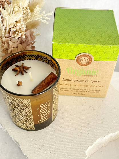 ORGANIC GOODNESS CANDLE | GLASS VOTIVE