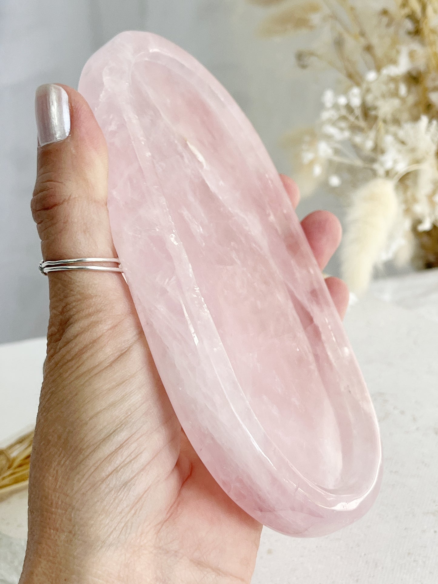 ROSE QUARTZ TRAY || 31752