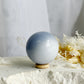 BLUE CHALCEDONY SPHERE, STONED AND SAGED AUSTRALIA