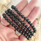 SHUNGITE BEAD BRACELET || 6MM