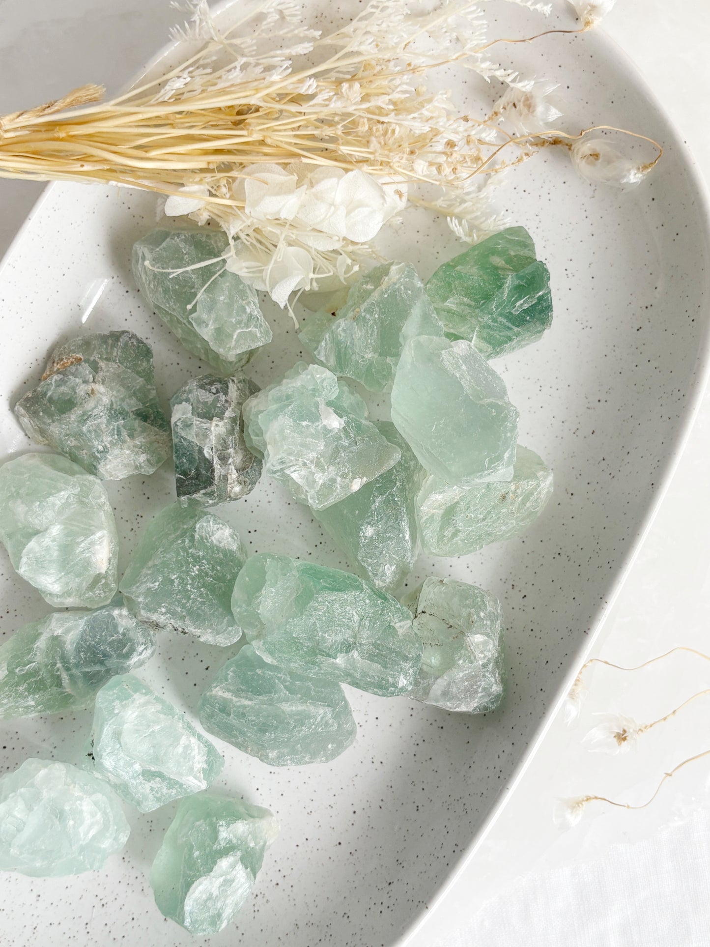 GREEN FLUORITE ROUGH || INTUITIVELY CHOSEN