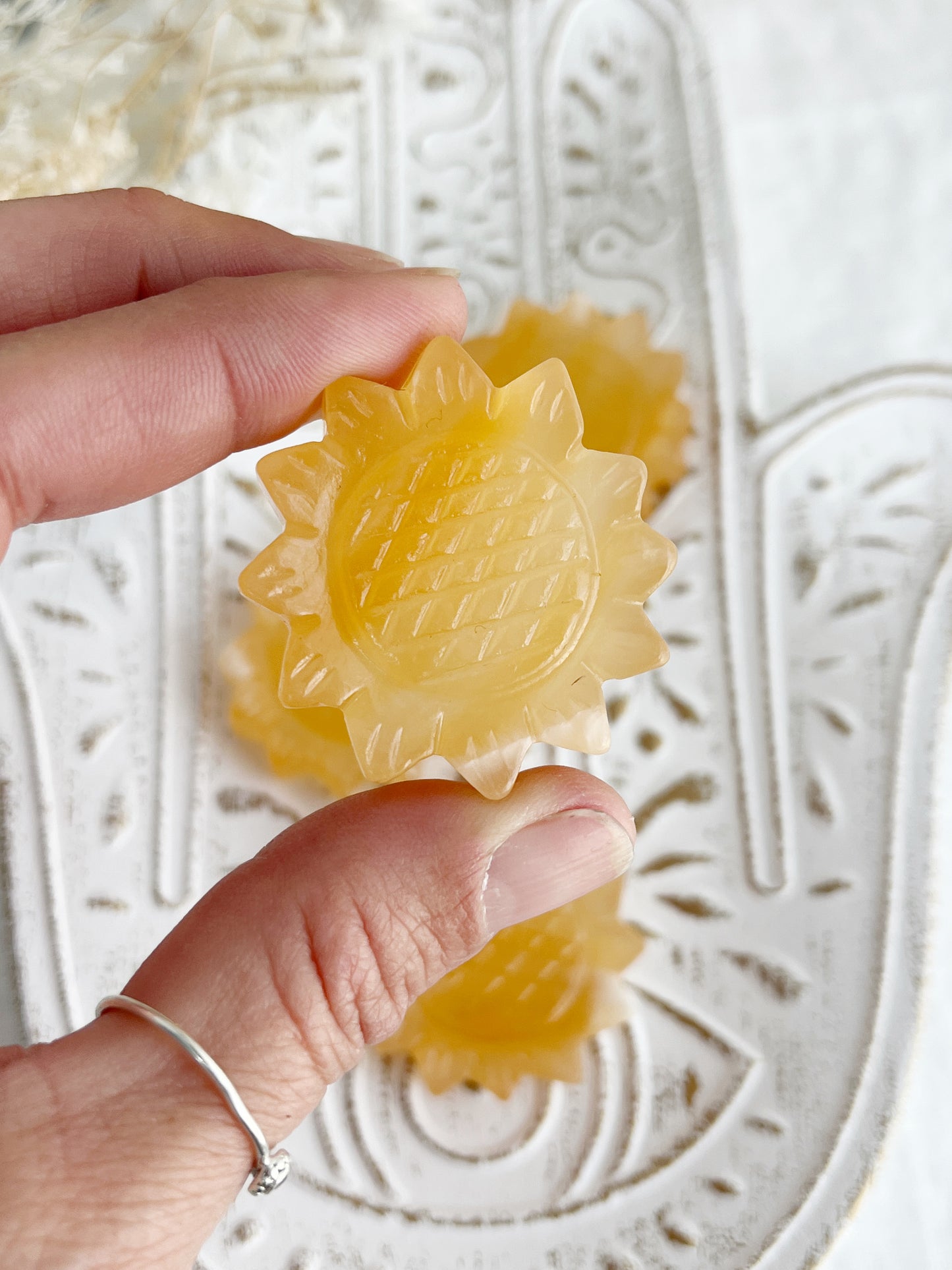 ORANGE CALCITE FLOWER || INTUITIVELY CHOSEN