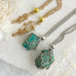 TUMBLE STONE CAGE NECKLACE || EMPTY