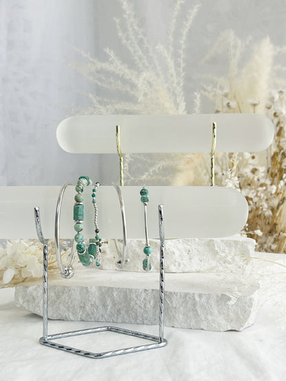 SELENITE JEWELLERY STAND BRACELET HOLDER SILVER GOLD AUSTRALIA