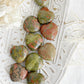 UNAKITE HEART, FERTILITY PREGNANCY, AUSTRALIA, STONED AND SAGED