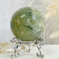 PREHNITE WITH TOURMALINE CRYSTAL SPHERE EMERALD QLD AUSTRALIA