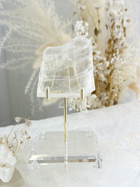 UTAH ICE SELENITE WINDOW, CRYSTALS EMERALD QLD AUSTRALIA STONED AND SAGED