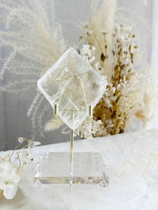 UTAH ICE SELENITE WINDOW, CRYSTALS EMERALD QLD AUSTRALIA STONED AND SAGED