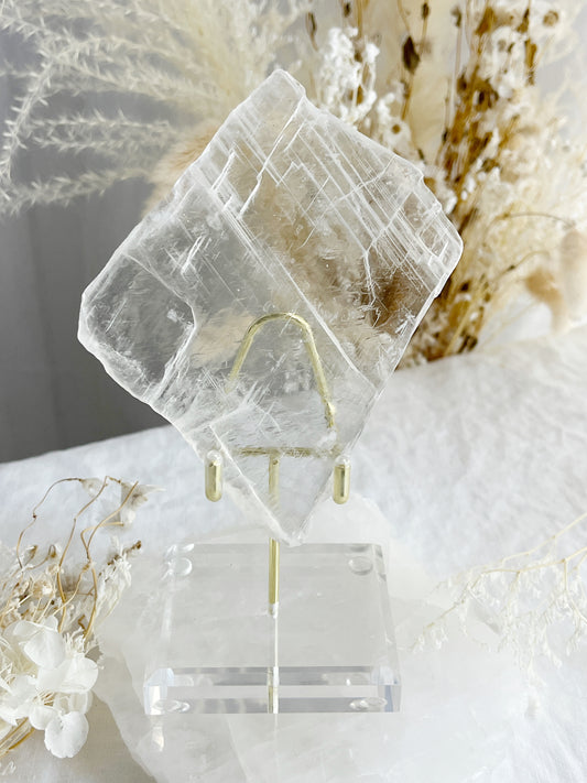 UTAH ICE SELENITE WINDOW, CRYSTALS EMERALD QLD AUSTRALIA STONED AND SAGED