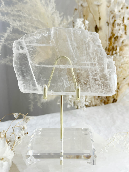 UTAH ICE SELENITE WINDOW, CRYSTALS EMERALD QLD AUSTRALIA STONED AND SAGED