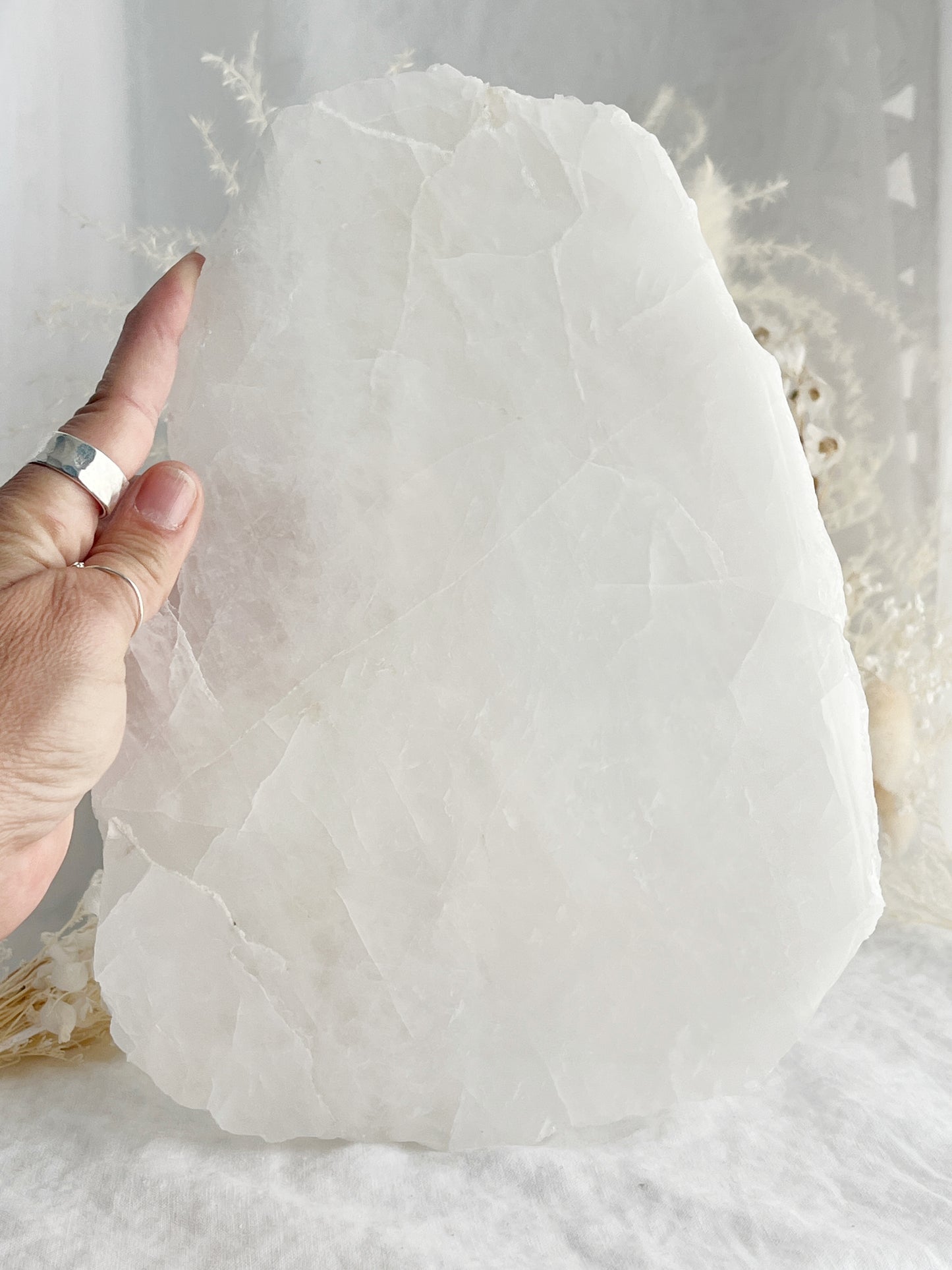 CLEAR QUARTZ SLAB || 31728
